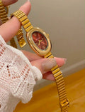 Reloj Dorado cuarzo Red acero inoxidable
