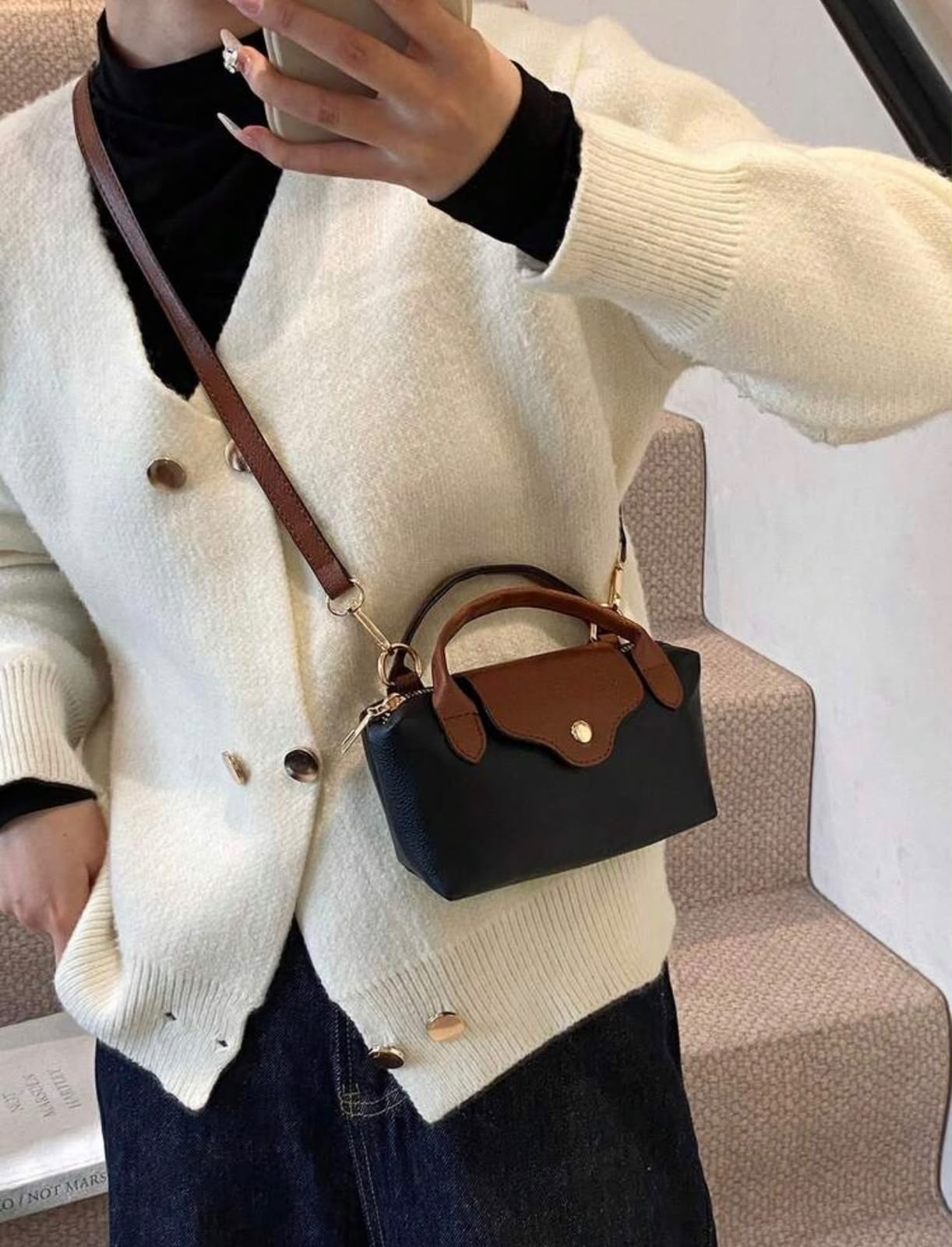 Bolsa Roma Mini Negra